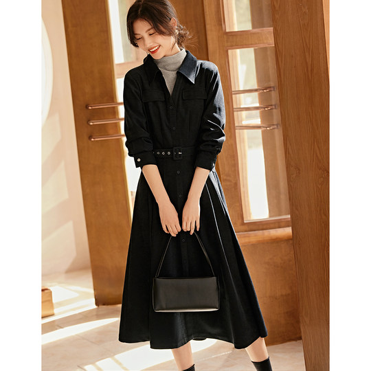 Xinwei French velvet dress for women
