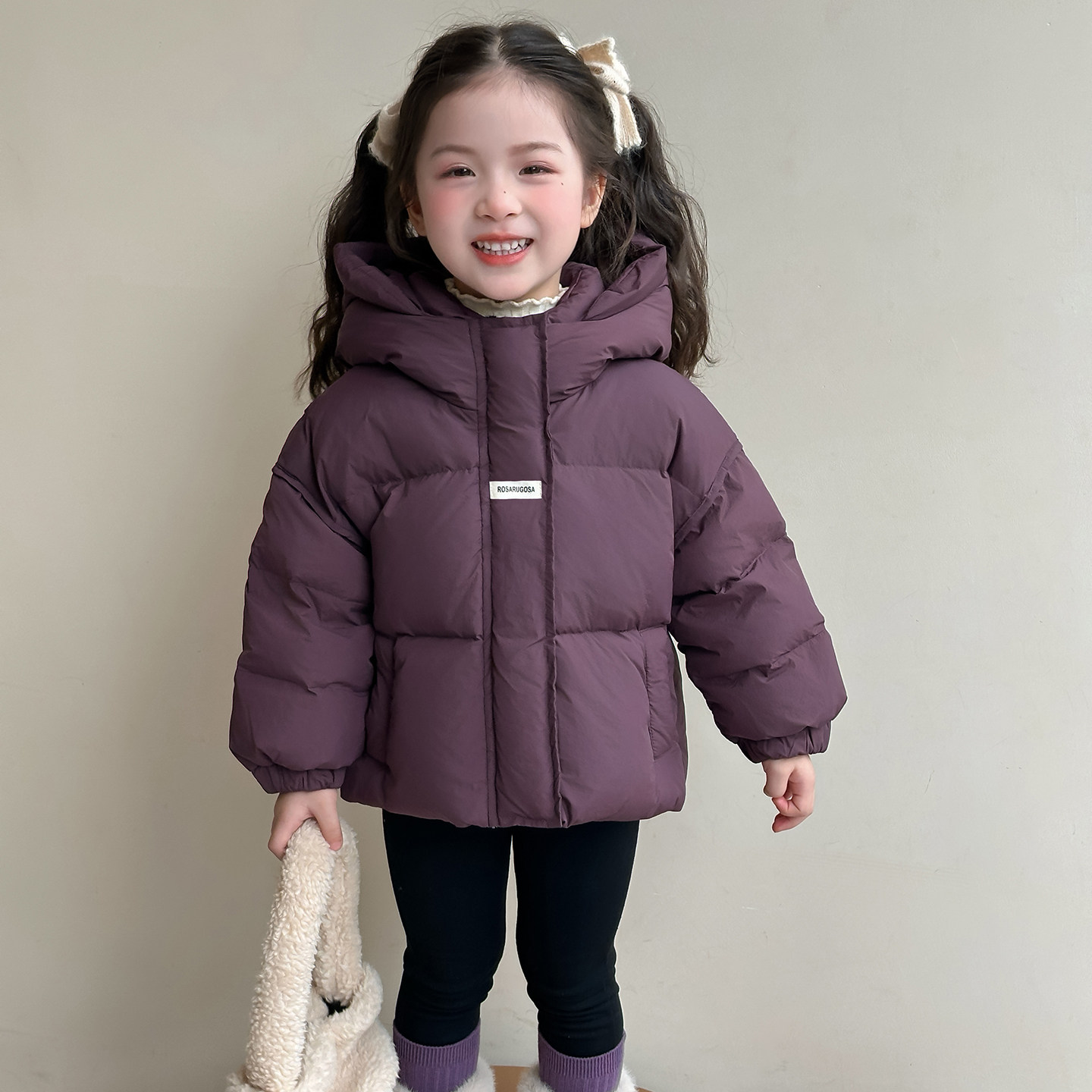 女童羽绒服冬季白鸭绒中长款2025新款贴标儿童女宝宝外套冬装加厚,淘宝优惠券,粉丝福利购,淘宝优惠卷