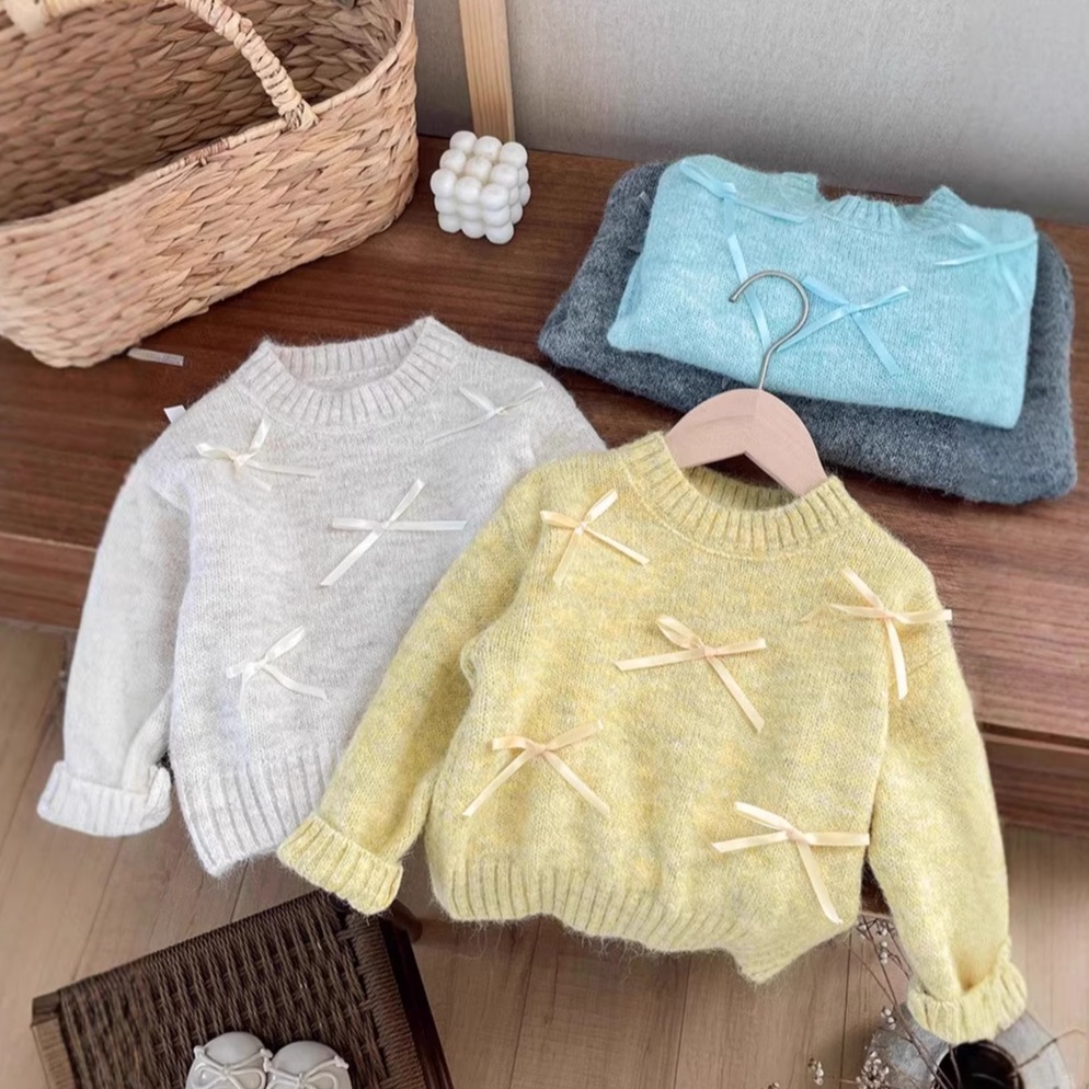 女童毛衣2025秋冬季新款儿童毛线衣薄款针织衫女宝宝加厚洋气时髦 - 图3