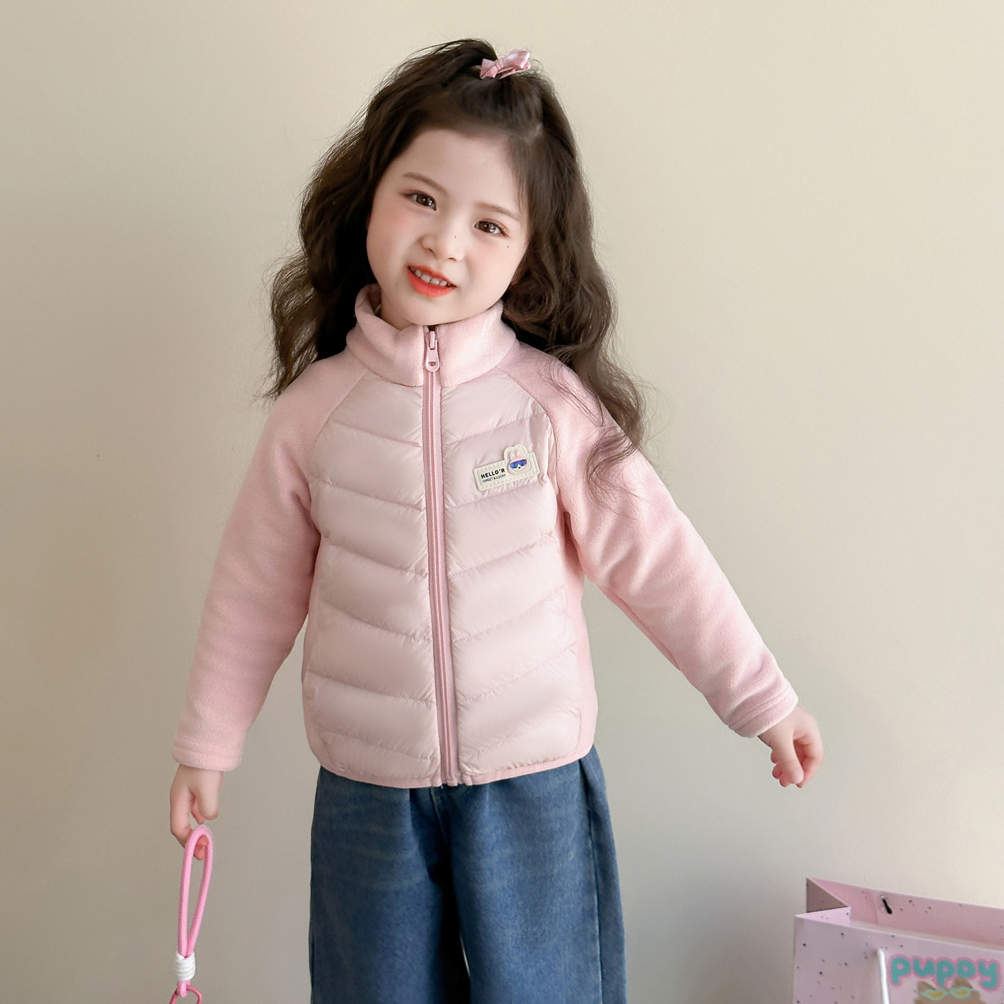 女童羽绒服2025新款秋冬季轻薄冬装内胆儿童短款校服神器宝宝外套,淘宝优惠券,粉丝福利购,淘宝优惠卷