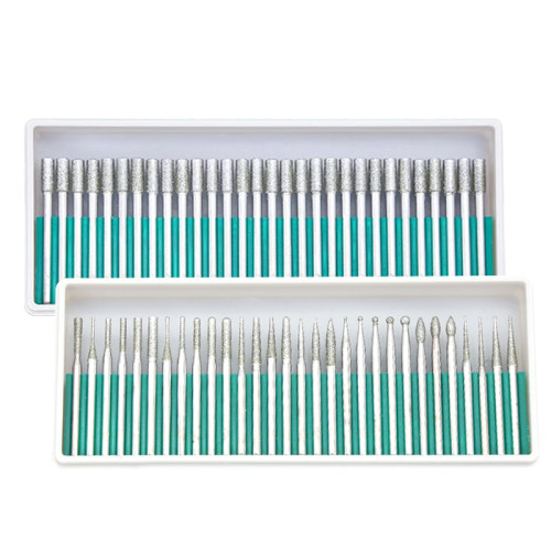 一品金刚石打磨头3mm合金磨棒玉石雕刻气动风磨笔电磨机抛光磨针 - 图3