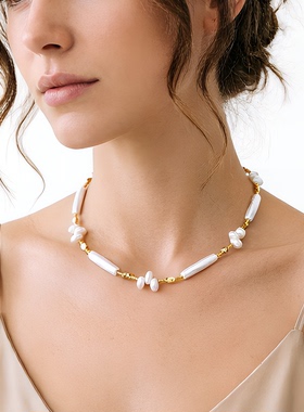 淡水巴洛克珍珠锁骨项链爆款百搭