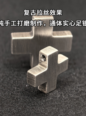 纯银十字架实心大克重支持定制
