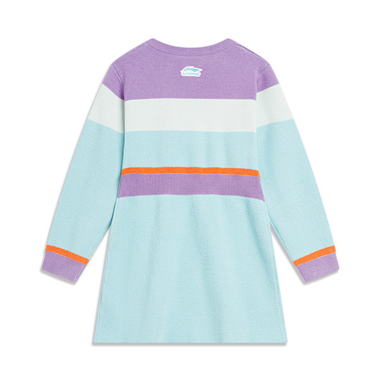 Li Ning falda deportiva niñas deportes de invierno serie de vida cómodo vestido deportivo casual producto YSKT122-1-B