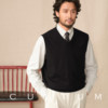 Warm cashmere pullover V-neck knitted vest inner wear
