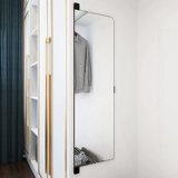 Встроенное зеркало гардероба на плоской двери, весь тело дома, нажмите скрытое складное вращение, вращающее телескопическое испытательное зеркало