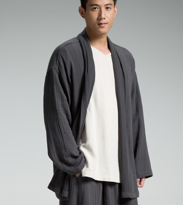 慈缘原创男加厚古风长袖书生汉服 慈缘民族服装