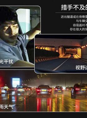 可上翻夜视镜近视套镜墨镜男晚上