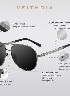 男士偏光防紫外线铝镁弹簧腿2025