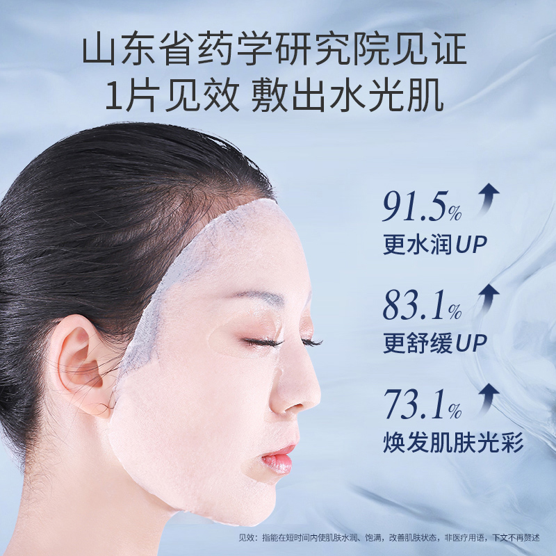颐莲旗舰店福瑞达颐莲玻尿酸面膜精华分体面膜补水保湿急熬夜救修护学生女2