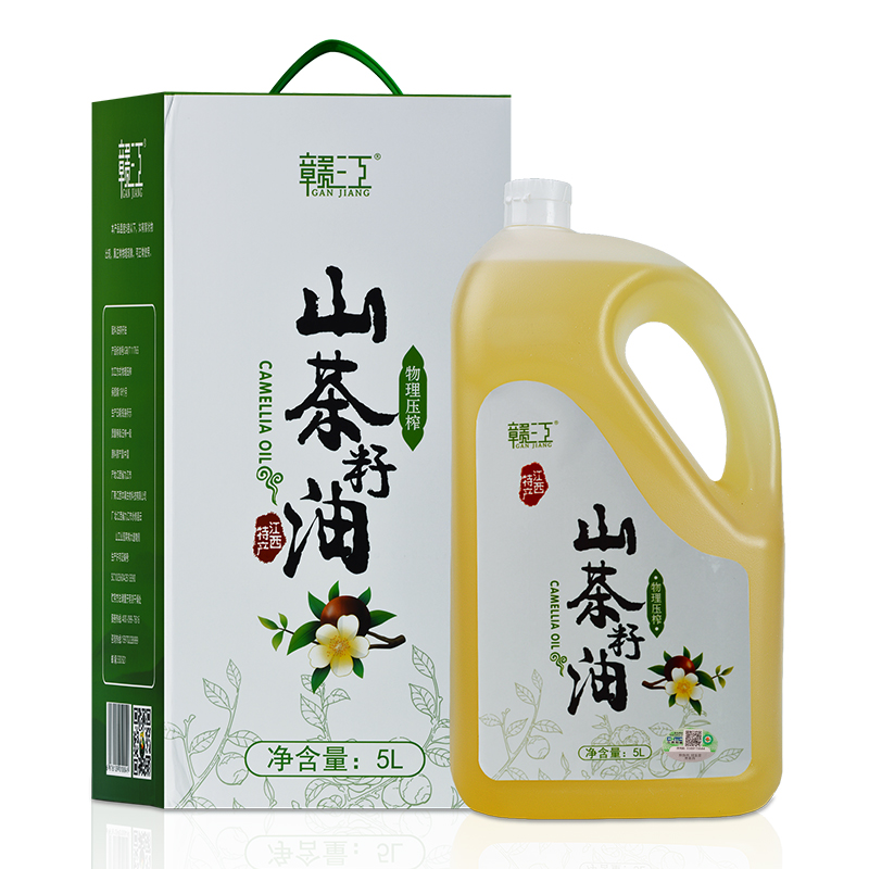 赣江有机山茶籽油5L茶油食用油山茶油江西纯正茶树油茶子油礼盒 - 图0