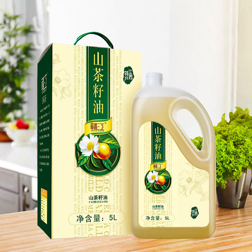 赣江纯山茶油食用油5L*4礼盒茶子油纯正山茶籽油江西农家茶树油 - 图2