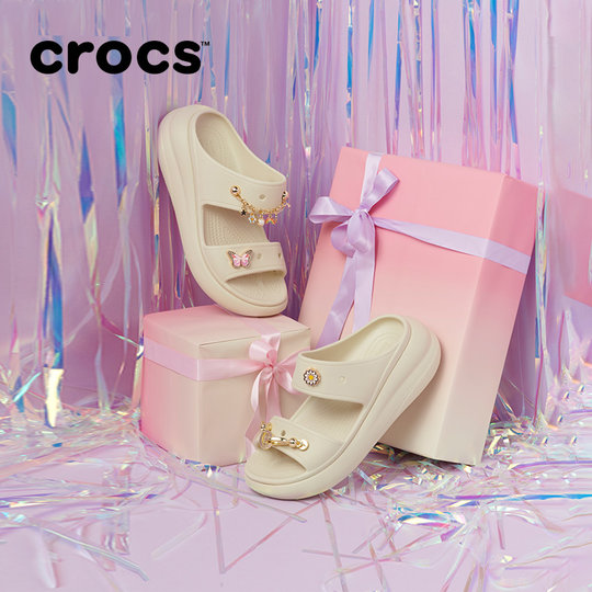 Crocs classic puff sandals wedge shoes
