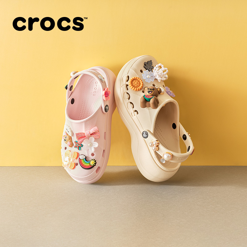 Crocs卡骆驰贝雅云彩暖棉贝雅云彩洞洞鞋