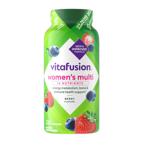 美国直邮进口vitafusion复合维生素女士综合多维ad维C软糖220粒 - 图3