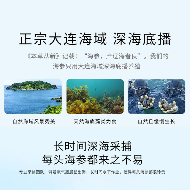 海参礼盒雷允上淡干海参干货旗舰店大连辽刺参孕妇礼盒非即食 - 图2