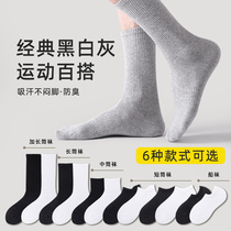 Socks Men Grey Calf Socks Socks SILO STOCKINGS SOCKS COTTON SOCKS Socks Teenage Boys Sports Autumn winter Mens socks