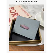 Driving License Leather Jacket Driving Card Bag Tide Net Red Driving License Bento High-end Card Bag Lovers Genuine Leather Two-in-one Protective Sleeves