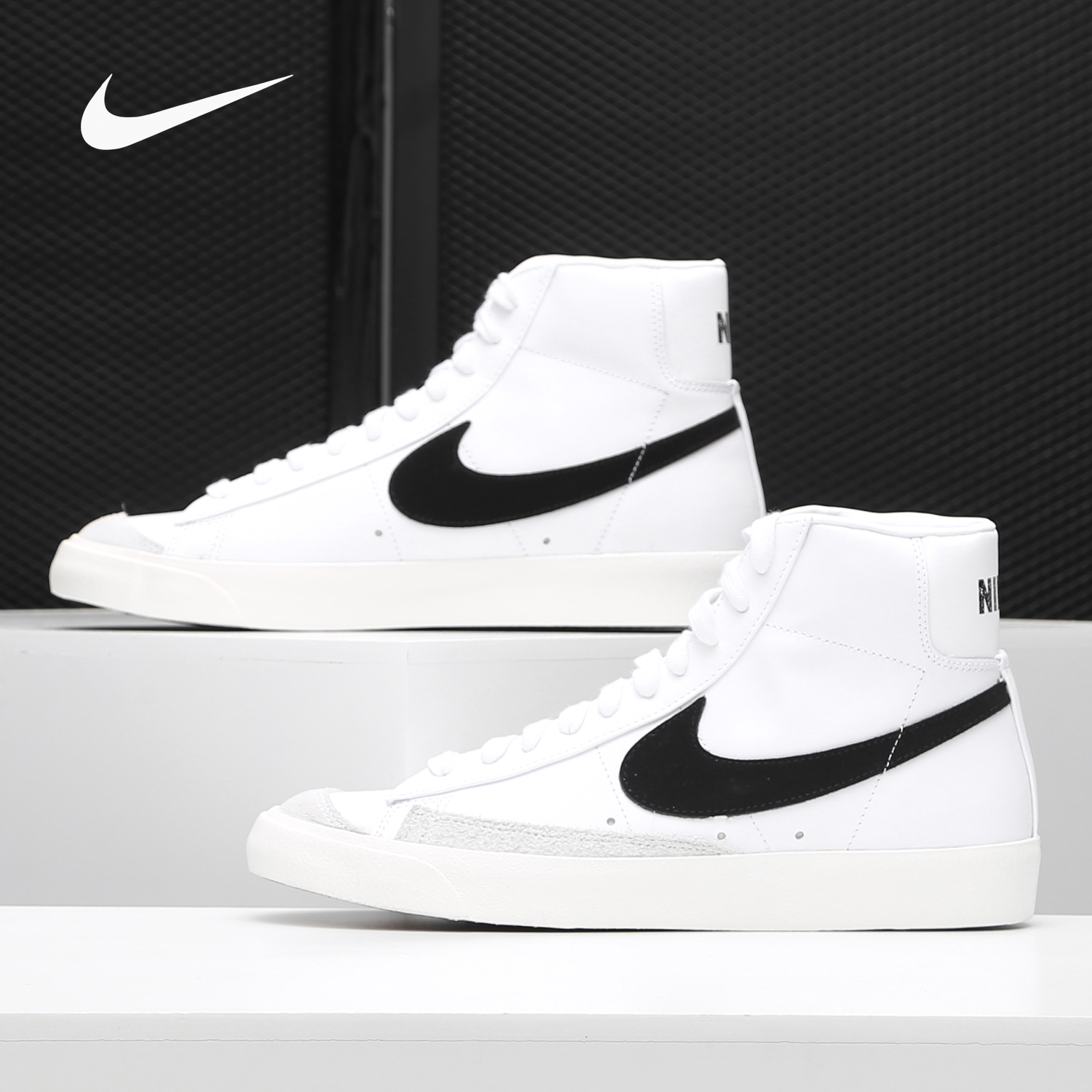 Nike/耐克正品BLAZER MID'77男女休闲运动轻便板鞋BQ6806-100-图0