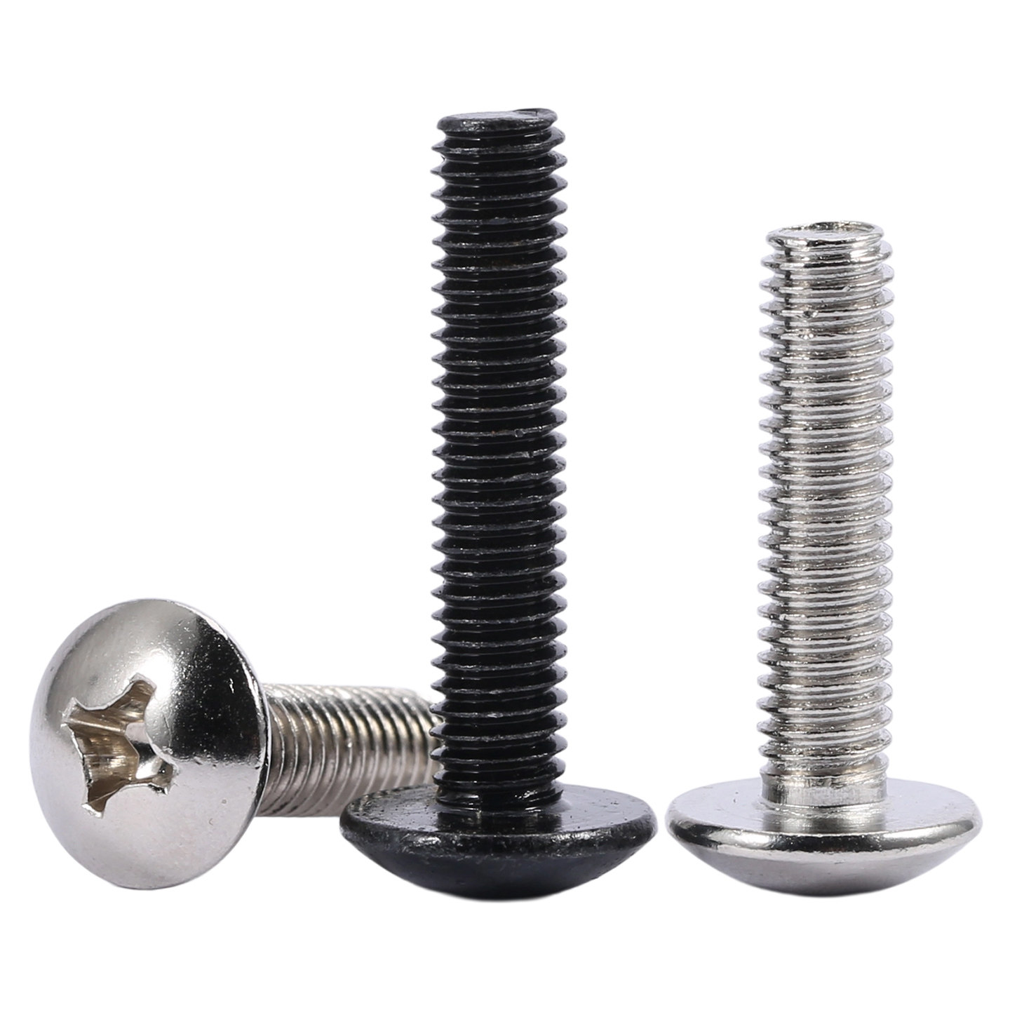 镀镍十字大扁头螺丝钉TM黑锌大头伞头螺丝彩锌半圆头螺钉 - 图3