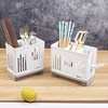 Wall-mounted chopstick barrel kitchen chopstick box drain rack