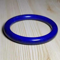 Natural lapis lazuli round bracelet old mine in Afghanistan no optimization one thing one picture ready stock ring 56mm