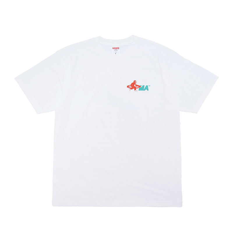 Masterape夏季新款国潮纯棉宽松美式休闲圆领印花冲浪系列短袖T恤 - 图3