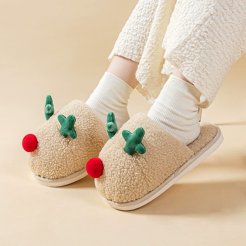 Тапочки, демисезонная обувь, домашние милые удерживающие тепло туфли, коллекция 2021, плюшевые, мягкая подошва, семейный стиль