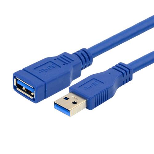 CY USB 3.0公对母延长线带螺丝孔可锁前置后置面板 5Gbps公转母主机主板转接线电脑延长线可固定USB带耳-图0