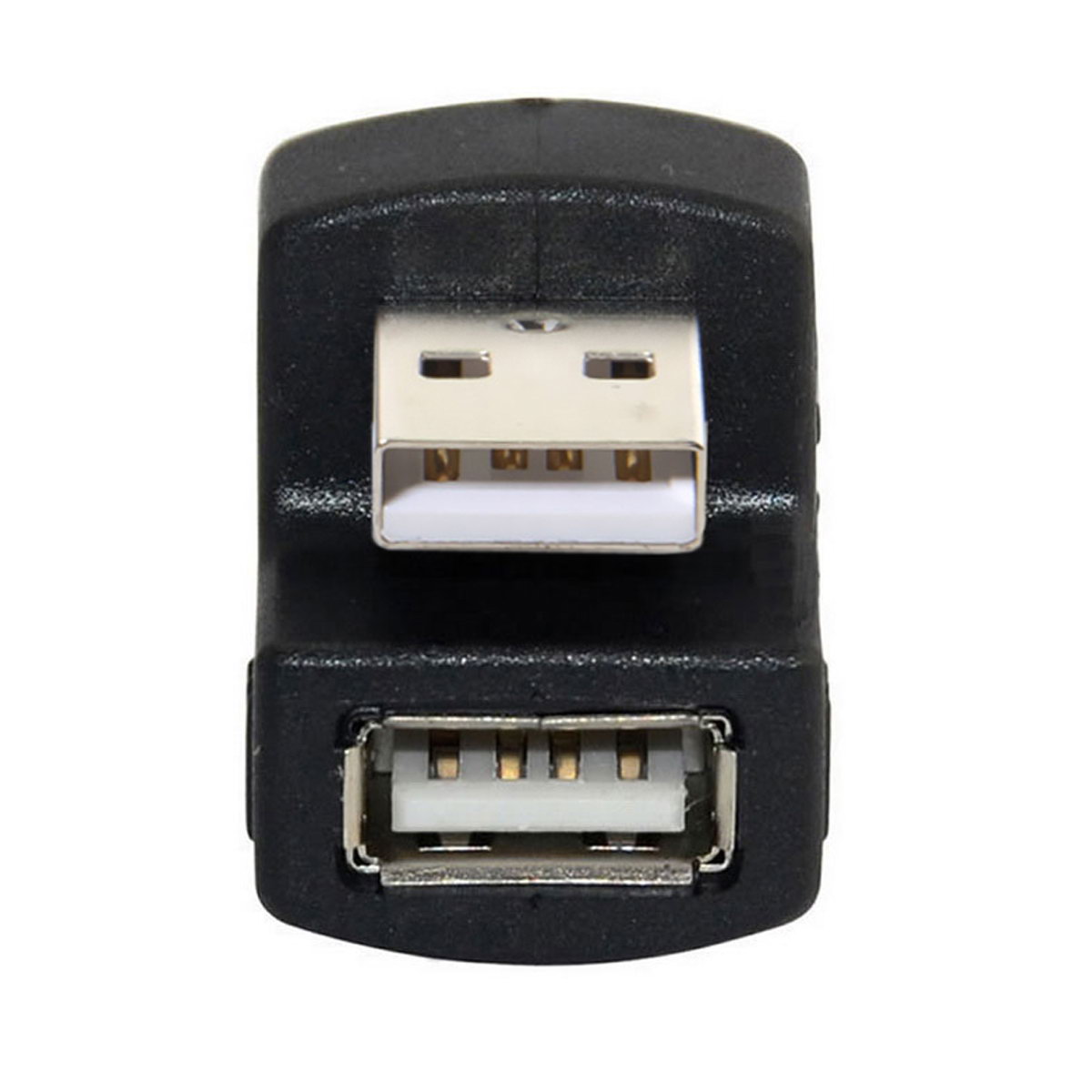 CY一套两个USB2.0上弯头对A母180度OTG手机平板接U盘转接头USB3.0下弯头USB A公对A母转接头旋转360度