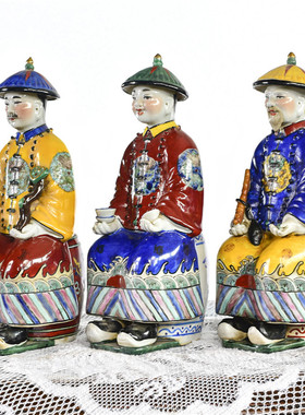 复古艺术雕像陶瓷古典人物手绘