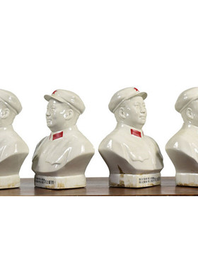 怀旧老物件陶瓷唐山摆件毛主席像