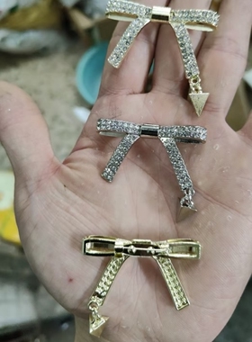 蝴蝶结别针新款合金配件胸针韩版镶钻挂饰品几何不规则百搭休闲