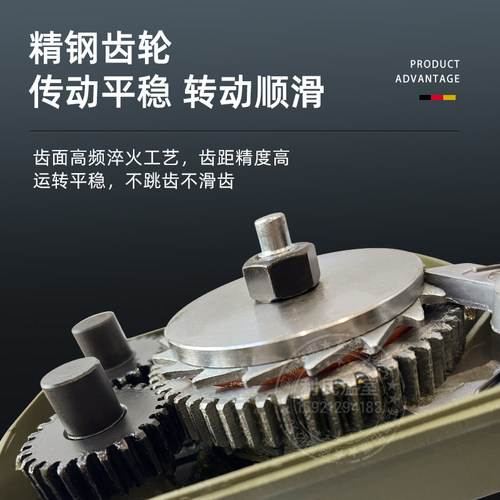 卷王大棚卷膜器绞膜机卷帘机手动农业温室配件养殖场通风放风机 - 图2