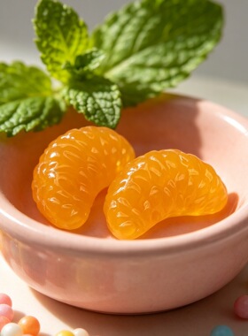 仿真橘子瓣迷你水果微缩食玩树脂小配件钥匙扣挂件吊坠diy饰品