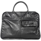 Кожаный портативный ноутбук, сумка через плечо, воловья кожа, из натуральной кожи, бизнес-версия