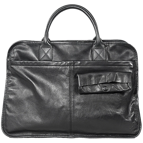 Кожаный портативный ноутбук, сумка через плечо, воловья кожа, из натуральной кожи, бизнес-версия