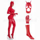 Spring 2025 zippered patent ຫນັງ jumpsuit ສໍາລັບແມ່ຍິງ