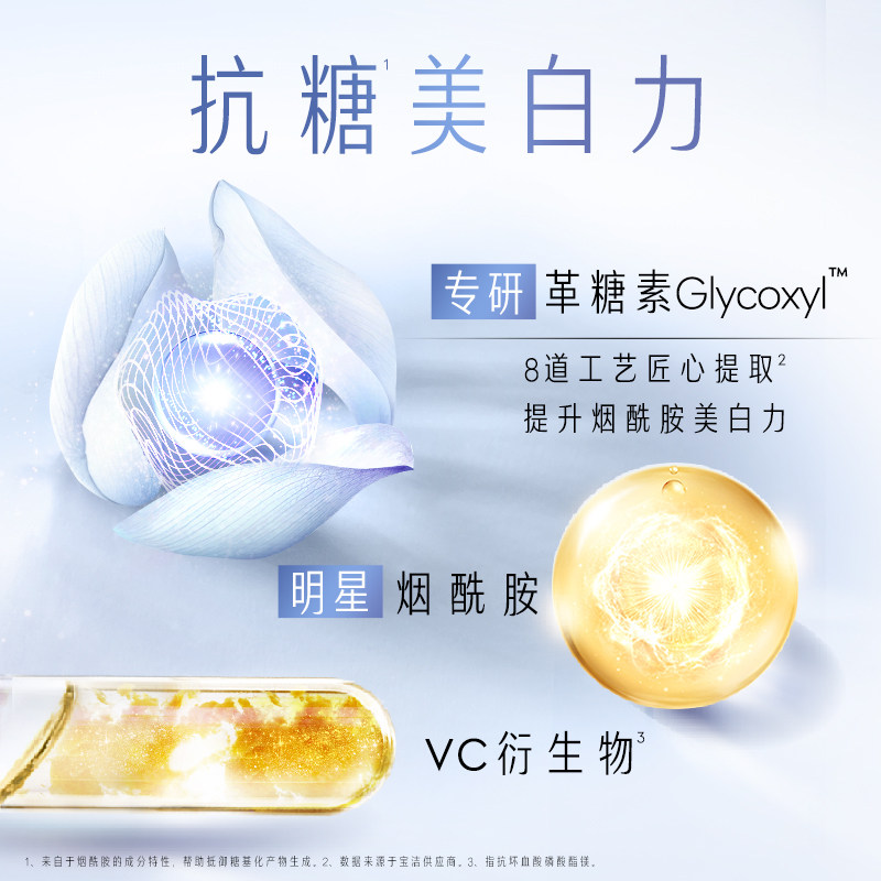 玉兰油抗糖小白瓶烟酰胺补水女面膜 olay贴片面膜