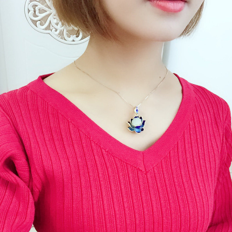 [纯洁的爱]和田玉s925银 非常泰项链