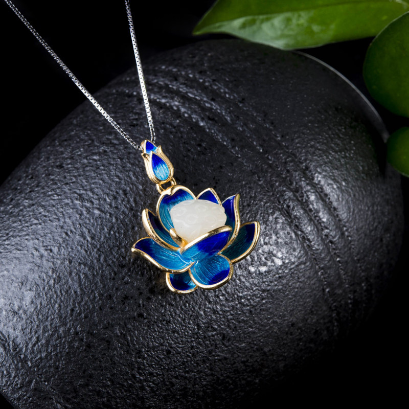 [纯洁的爱]和田玉s925银 非常泰项链