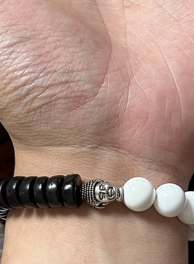 小众款原创设计大叶紫檀佛头手链