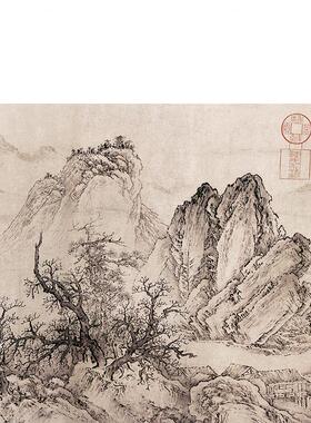 高清复刻金代太古遗民江山行旅图国画北方山水长卷艺术微喷装饰画