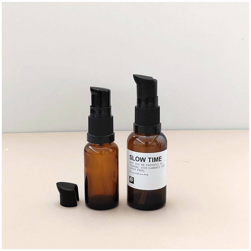 棕色避光玻璃按压式分装瓶 精华乳液爽肤水粉底液化妆品分装空瓶,淘宝优惠券,粉丝福利购,淘宝优惠卷