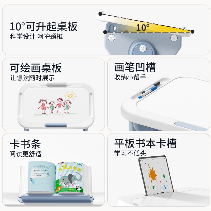 Manlong children's study table and chair small desk