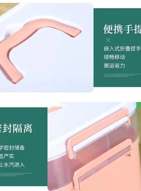 美甲工具收纳箱大容量桌面整理