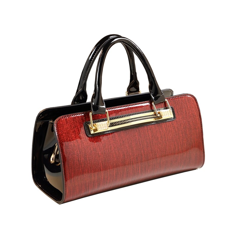 高档女士2020新款波士顿漆皮枕头包 梦琳凯女士包袋