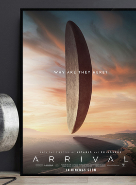 Arrival 降临 经典科幻电影海报装饰画影院主题酒店酒吧床头挂画