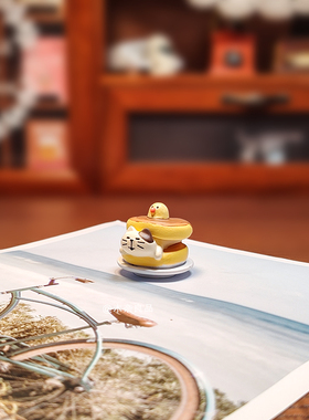 夏日碎冰冰可爱企鹅甜品店装饰摆件车载内饰办公桌面好礼送好闺蜜