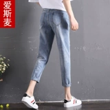 Летние осенние джинсы, тонкие штаны, коллекция 2022, высокая талия, свободный прямой крой